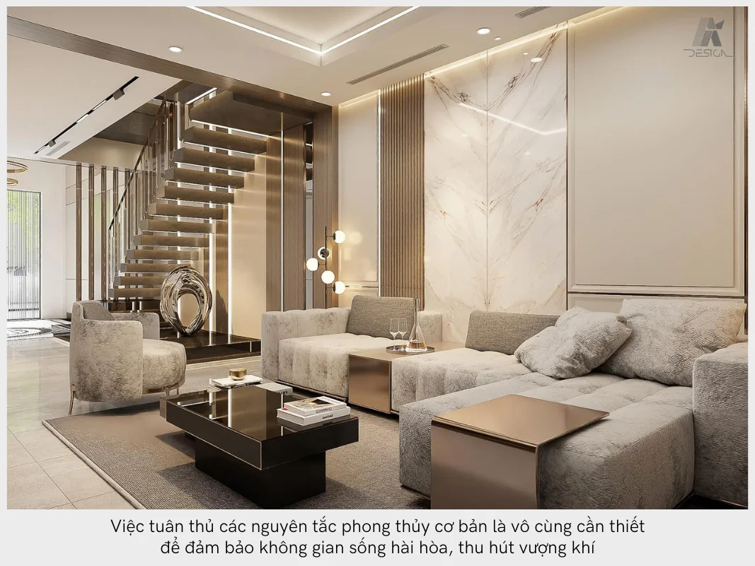 đảm bảo nguyên tắc phong thủy để thu hút vượng khí cho ngôi nhà