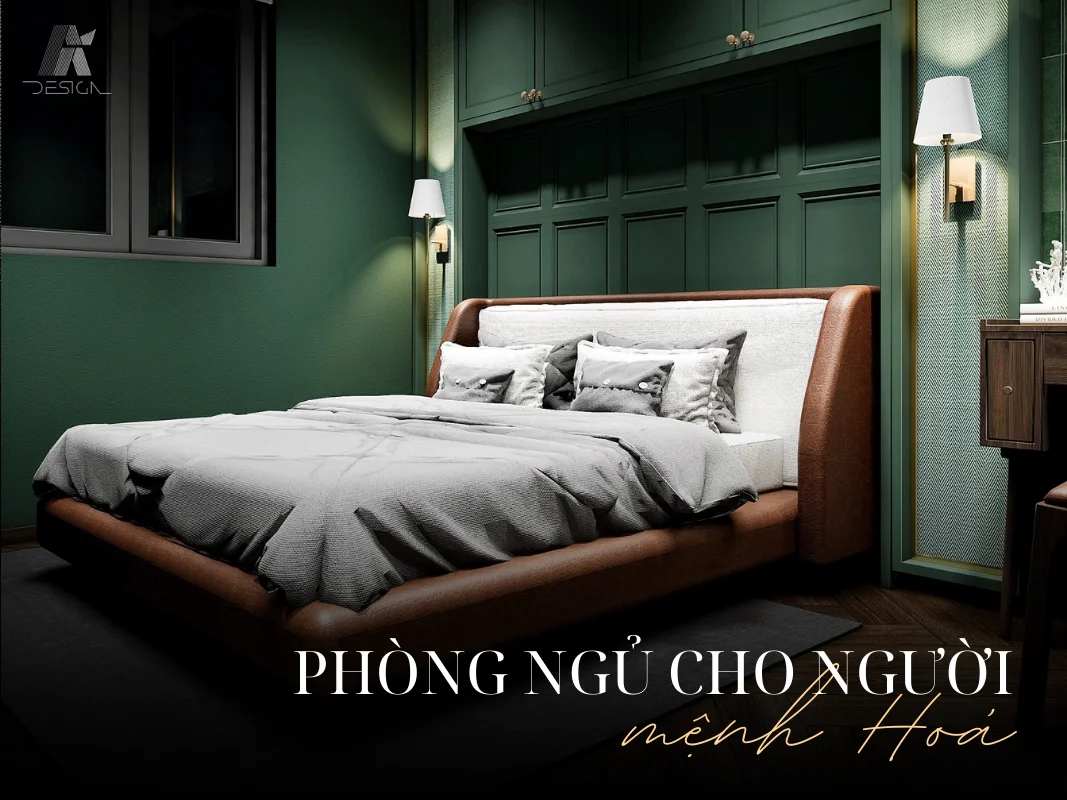 Phong thuỷ phòng ngủ cho người mệnh Hoả
